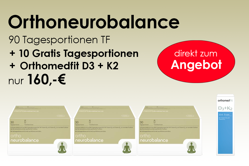 Orthoneurobalance TF, 90 Tagesportionen + 10 Gratis Tagesportionen + Orthomedfit D3+K2